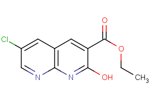 ethyl 6-chloro-2-hydroxy-1,8-naphthyridine-3-carboxylate