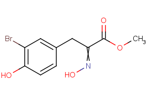 methyl (2E)-3-(3-bromo-4-hydroxyphenyl)-2-(N-hydroxyimino)propanoate