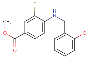 methyl 3-fluoro-4-{[(2-hydroxyphenyl)methyl]amino}benzoate
