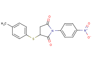3-[(4-methylphenyl)sulfanyl]-1-(4-nitrophenyl)dihydro-1H-pyrrole-2,5-dione