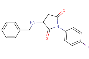 3-(benzylamino)-1-(4-iodophenyl)dihydro-1H-pyrrole-2,5-dione