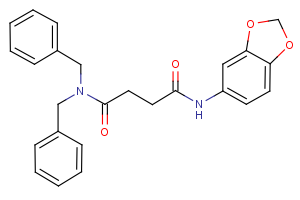 N~1~-(1,3-benzodioxol-5-yl)-N~4~,N~4~-dibenzylsuccinamide