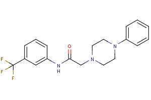 2-(4-phenylpiperazino)-N-[3-(trifluoromethyl)phenyl]acetamide