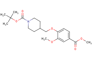 tert-butyl 4-[2-methoxy-4-(methoxycarbonyl)phenoxymethyl]piperidine-1-carboxylate