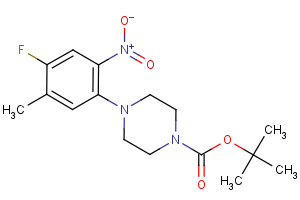 tert-butyl 4-(4-fluoro-5-methyl-2-nitrophenyl)piperazine-1-carboxylate
