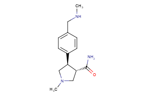 (3S,4R)-1-methyl-4-{4-[(methylamino)methyl]phenyl}pyrrolidine-3-carboxamide