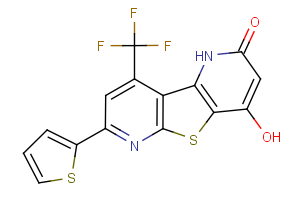 4-hydroxy-7-(2-thienyl)-9-(trifluoromethyl)pyrido[2′,3′:4,5]thieno[2,3-b]pyridin-2(1H)-one