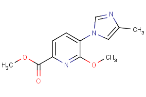 methyl 6-methoxy-5-(4-methyl-1H-imidazol-1-yl)pyridine-2-carboxylate