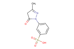 3-(3-methyl-5-oxo-4,5-dihydro-1H-pyrazol-1-yl)benzene-1-sulfonic acid