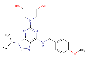 2-[(2-hydroxyethyl)(6-{[(4-methoxyphenyl)methyl]amino}-9-(propan-2-yl)-9H-purin-2-yl)amino]ethan-1-ol