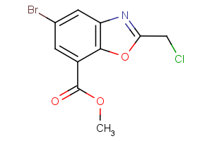 methyl 5-bromo-2-(chloromethyl)-1,3-benzoxazole-7-carboxylate