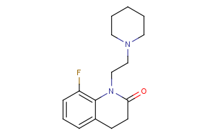 8-fluoro-1-[2-(piperidin-1-yl)ethyl]-1,2,3,4-tetrahydroquinolin-2-one