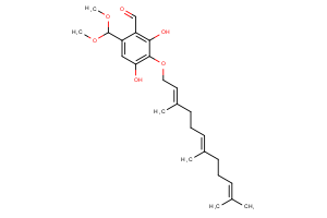 Benzaldehyde, 6-(dimethoxymethyl)-2,4-dihydroxy-3-[(3,7,11-trimethyl-2,6,10-dodecatrien-1-yl)oxy]-
