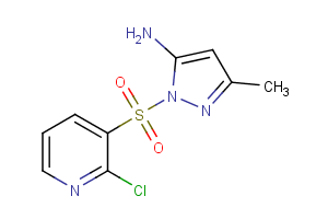 1-[(2-chloropyridin-3-yl)sulfonyl]-3-methyl-1H-pyrazol-5-amine
