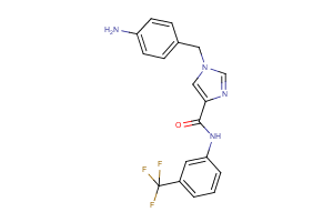 1-(4-aminobenzyl)-N-[3-(trifluoromethyl)phenyl]-1H-imidazole-4-carboxamide