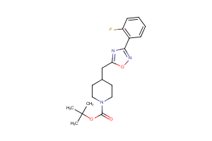 tert-butyl 4-{[3-(2-fluorophenyl)-1,2,4-oxadiazol-5-yl]methyl}piperidine-1-carboxylate