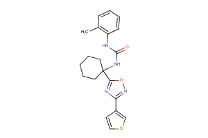 ‘N-(2-methylphenyl)-N”-{1-[3-(3-thienyl)-1,2,4-oxadiazol-5-yl]cyclohexyl}urea’