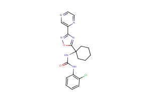 ‘N-(2-chlorophenyl)-N”-[1-(3-pyrazin-2-yl-1,2,4-oxadiazol-5-yl)cyclohexyl]urea’