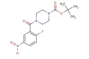 tert-butyl 4-[(2-fluoro-5-nitrophenyl)carbonyl]piperazine-1-carboxylate