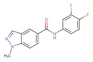 N-(3,4-difluorophenyl)-1-methyl-1H-indazole-5-carboxamide (NTZ-1471)