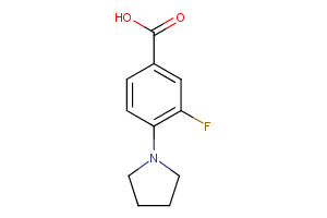 3-Fluoro-4-pyrrolidinobenzoic Acid