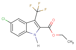 ethyl 5-chloro-3-(trifluoromethyl)-1H- indole-2-carboxylate