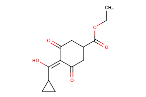 Ethyl 4-(cyclopropyl(hydroxy)methylene)-3,5-dioxocyclohexanecarboxylate