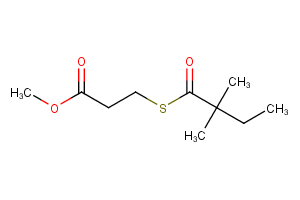 Methyl 3-((2,2-dimethylbutanoyl)thio)propanoate