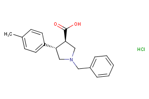 trans-1-Benzyl-4-(p-tolyl)pyrrolidine-3-carboxylic acid hydrochloride