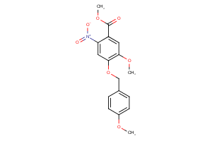 Methyl 5-methoxy-4-((4-methoxybenzyl)oxy)-2-nitrobenzoate