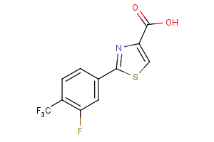 2-[3-fluoro-4-(trifluoromethyl)phenyl]-1,3-thiazole-4-carboxylic acid