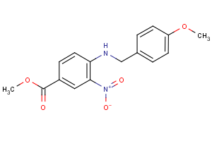 methyl 4-{[(4-methoxyphenyl)methyl]amino}-3-nitrobenzoate
