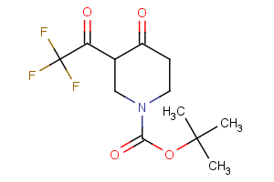 tert-butyl 4-oxo-3-(trifluoroacetyl)piperidine-1-carboxylate