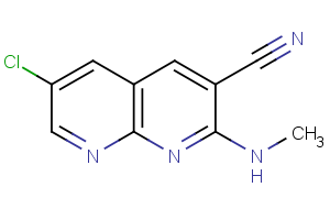 6-chloro-2-(methylamino)-1,8-naphthyridine-3-carbonitrile