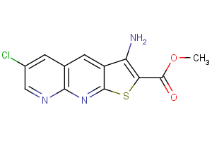 methyl 3-amino-6-chlorothieno[2,3-b]1,8-naphthyridine-2-carboxylate