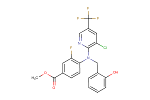 methyl 4-{[3-chloro-5-(trifluoromethyl)pyridin-2-yl][(2-hydroxyphenyl)methyl]amino}-3-fluorobenzoate