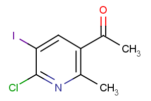 1-(6-chloro-5-iodo-2-methylpyridin-3-yl)ethan-1-one