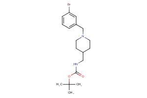 tert-butyl N-({1-[(3-bromophenyl)methyl]piperidin-4-yl}methyl)carbamate