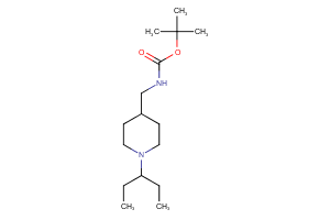 tert-butyl N-{[1-(pentan-3-yl)piperidin-4-yl]methyl}carbamate