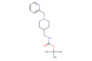 tert-butyl N-({1-[(pyridin-2-yl)methyl]piperidin-4-yl}methyl)carbamate