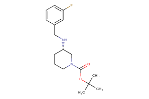 tert-butyl (3S)-3-{[(3-fluorophenyl)methyl]amino}piperidine-1-carboxylate