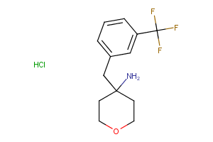 4-[3-(Trifluoromethyl)phenyl]methyl oxan-4-amine hydrochloride