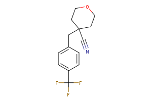 4-[4-(Trifluoromethyl)phenyl]methyl oxane-4-carbonitrile