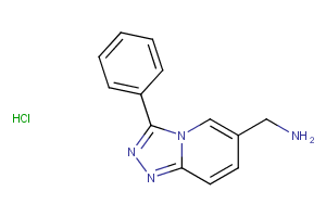 3-Phenyl-[1,2,4]triazolo[4,3-a]pyridin-6-yl methanamine hydrochloride