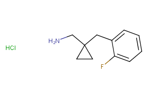 1-[(2-Fluorophenyl)methyl]cyclopropyl methanamine hydrochloride