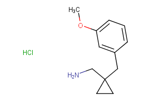 1-[(3-Methoxyphenyl)methyl]cyclopropyl methanamine hydrochloride