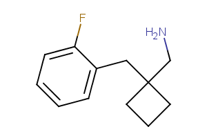 1-[(2-Fluorophenyl)methyl]cyclobutyl methanamine