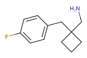 1-[(4-Fluorophenyl)methyl]cyclobutylmethanamine
