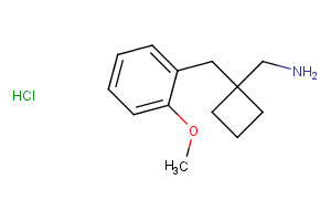 1-[(2-Methoxyphenyl)methyl]cyclobutyl methanamine hydrochloride