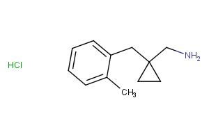 1-[(2-Methylphenyl)methyl]cyclopropyl methanamine hydrochloride